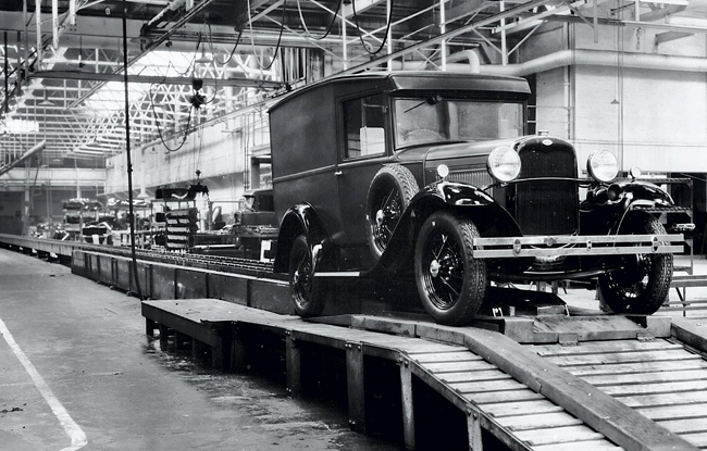 The last Ford produced at Trafford Park © Ford Motor Company